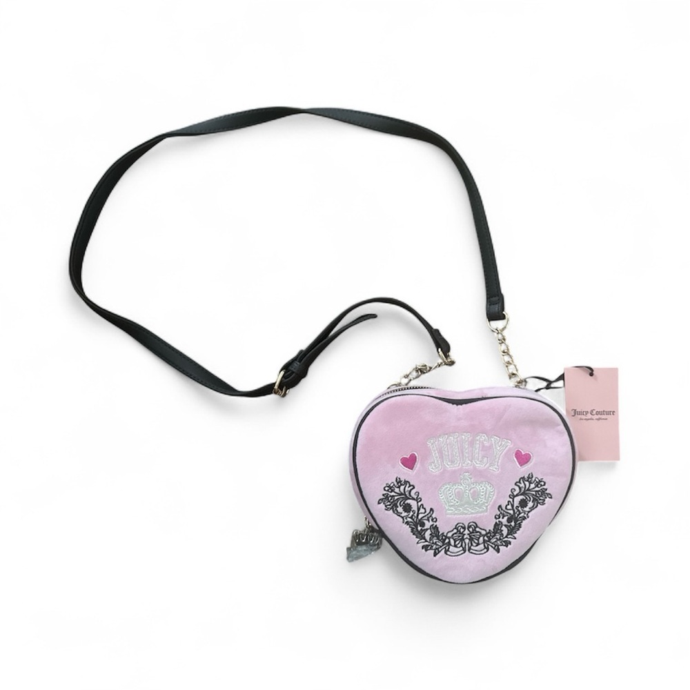 Juicy Couture Light pink Heart Crossbody Bag